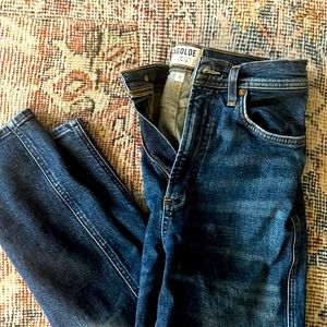 Agolde Nico high rice skinny jean.